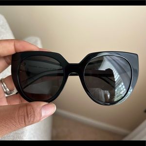 Black and white Prada sunglasses